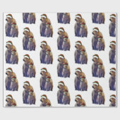 Weihnachtsverpackung aus Grizzlybär und -würfel Geschenkpapier (Flach)