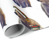 Weihnachtsverpackung aus Grizzlybär und -würfel Geschenkpapier (Rolleneckpunkt)