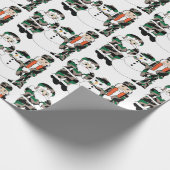 Weihnachtsverpackung, Camouflage Weihnachten Geschenkpapier (Ecke)