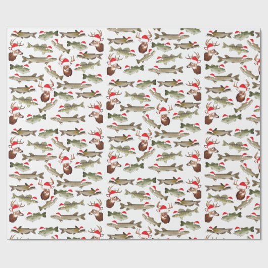 Weihnachtsverpackung, Geschenkpackung, Hirsch, Fis Geschenkpapier (Flach)