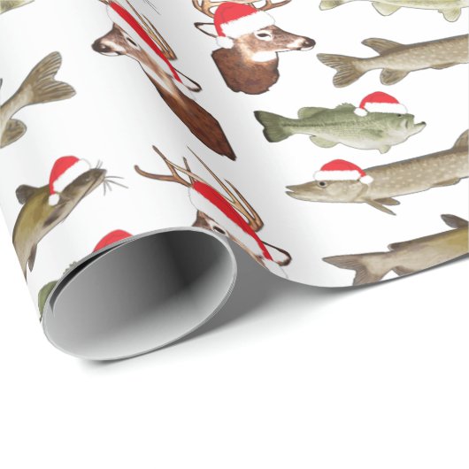 Weihnachtsverpackung, Geschenkpackung, Hirsch, Fis Geschenkpapier (Rolleneckpunkt)