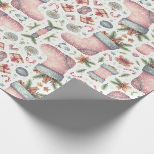 Weihnachtsverpackung Geschenkpapier (Ecke)