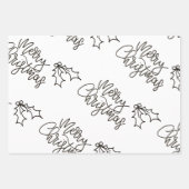 Weihnachtsverpackung Geschenkpapier Set (Vorderseite 3)