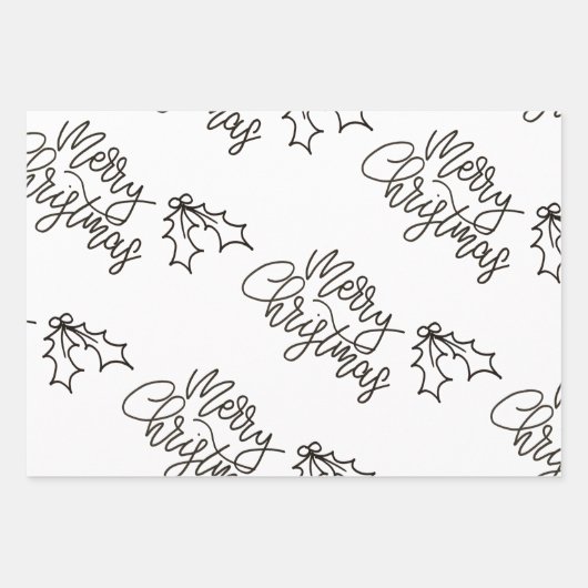 Weihnachtsverpackung Geschenkpapier Set (Vorderseite 3)