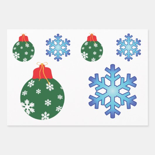 Weihnachtsverpackung Geschenkpapier Set (Vorderseite 3)