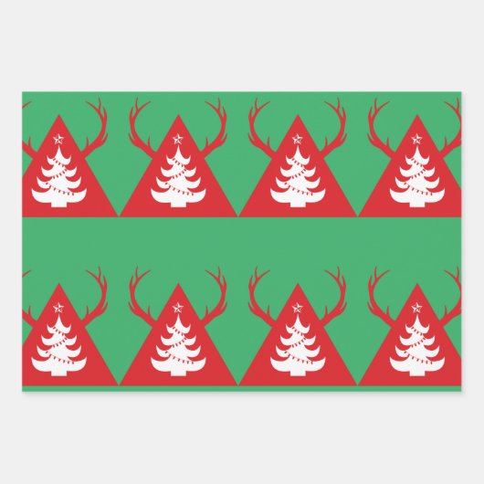 Weihnachtsverpackung Geschenkpapier Set (Vorderseite 2)