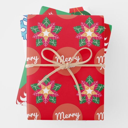 Weihnachtsverpackung Geschenkpapier Set (Beispiel)