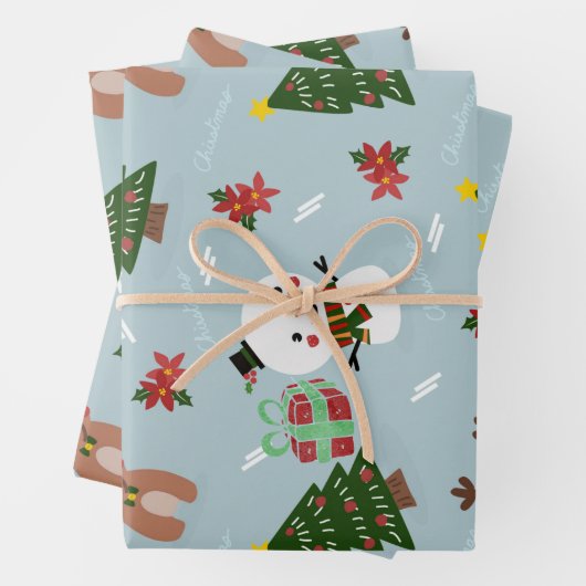 Weihnachtsverpackung Geschenkpapier Set (Beispiel)