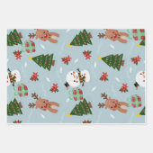 Weihnachtsverpackung Geschenkpapier Set (Vorderseite)