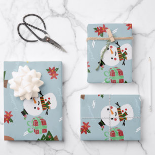 Weihnachtsverpackung Geschenkpapier Set
