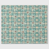 Weihnachtsverpackung mit Pinecones Geschenkpapier (Flach)