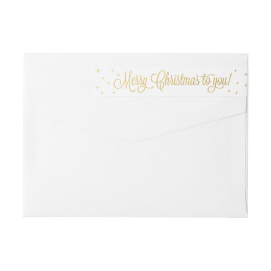 Weihnachtsverpackung um Aufkleber (Rückseite)