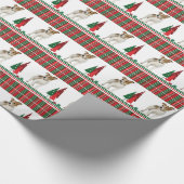 Weihnachtsverpackungs-Papier Jack-Russells Retro Geschenkpapier (Ecke)