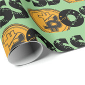 Weihnachtsverpackungspapier für Händler, Bitcoin-P Geschenkpapier (Rolleneckpunkt)