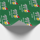 Weihnachtsverpackungspapier mit geschenkpapier (Ecke)