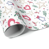 Weihnachtsverpackungspapiere Geschenkpapier (Rolleneckpunkt)