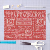 WeihnachtsVers-Rot und Weiß Seidenpapier (Handwerk)