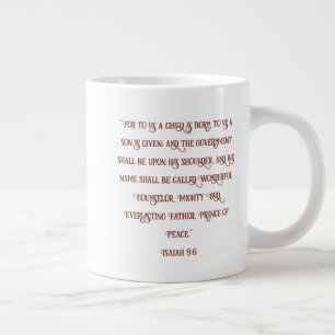 Weihnachtsvers Spezialtasse Jumbo-Tasse