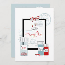 Weihnachtsverschreibung für die Dosierung von Chee Feiertagskarte