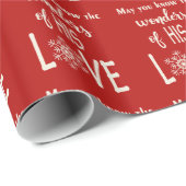 Weihnachtsverse mit Schneeflocke Geschenkpapier (Rolleneckpunkt)