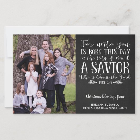 Weihnachtsverse Typografie-Foto (Vorderseite)