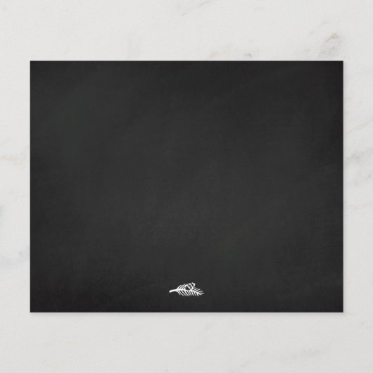 Weihnachtsverse Typografie Holiday Foto (Rückseite)