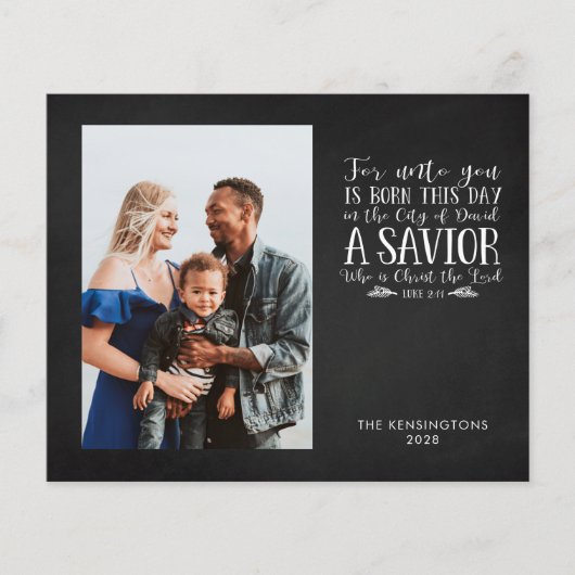 Weihnachtsverse Typografie Holiday Foto (Vorderseite)