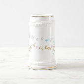 Weihnachtsverwirrung Bierglas (Mittel)