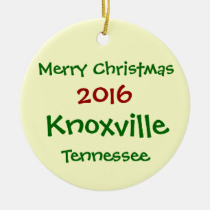 WEIHNACHTSverzierung 2016 Knoxville Tennessee Keramik Ornament