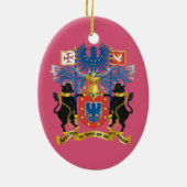 Weihnachtsverzierung Azoren Horta Faial Keramik Ornament (Hinten)