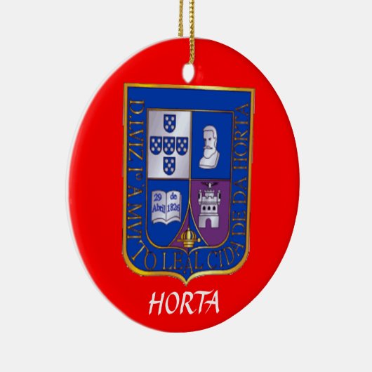 Weihnachtsverzierung Azoren Horta Faial Keramikornament (Rechts)