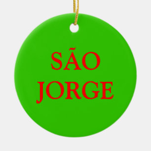 Weihnachtsverzierung Azoren SÃO JORGE Keramikornament