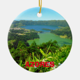 Weihnachtsverzierung Azoren Sete Cidades Keramikornament