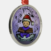 Weihnachtsverzierung - Baby Sankt, die ein Buch Ornament Aus Metall (Rechts)