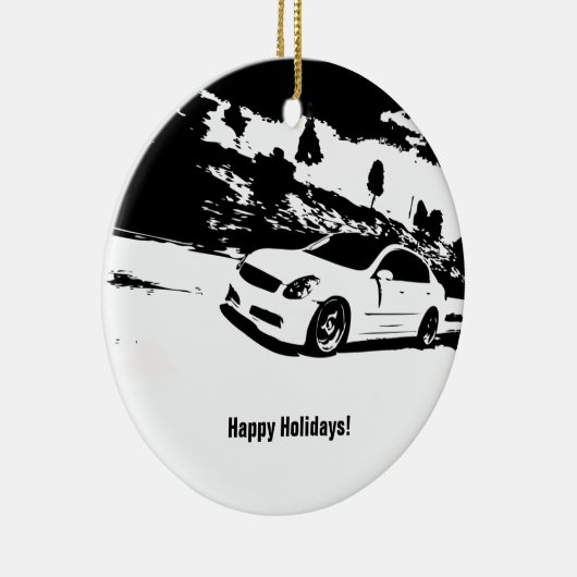 Weihnachtsverzierung der Limousine-G35 Keramikornament (Rechts)