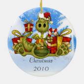 Weihnachtsverzierung, die Sie personifizieren Keramikornament (Hinten)