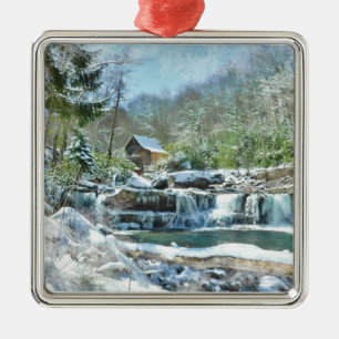 Weihnachtsverzierung - eisiger Tag an Babcock Ornament Aus Metall