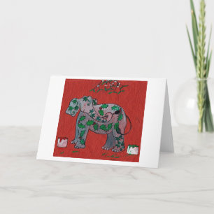 Weihnachtsverzierung Feiertagskarte