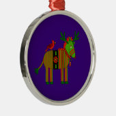 Weihnachtsverzierung für Kinder - Zebra u. Vogel Ornament Aus Metall (Rechts)