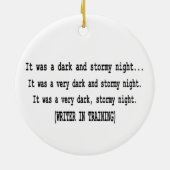 Weihnachtsverzierung für Verfasser Keramikornament (Hinten)