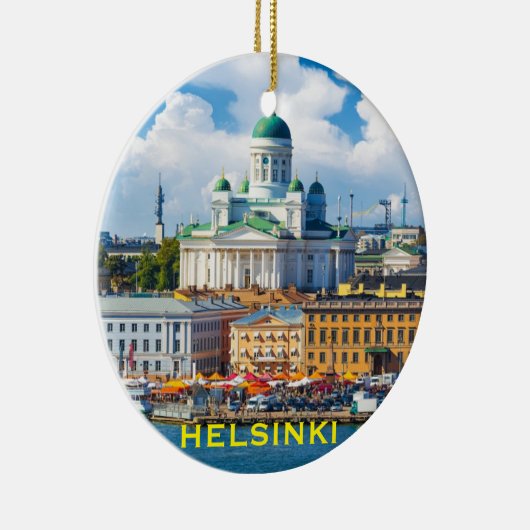 Weihnachtsverzierung Helsinkis Finnland Keramik Ornament (Rechts)