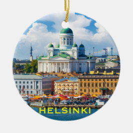 Weihnachtsverzierung Helsinkis Finnland Keramik Ornament