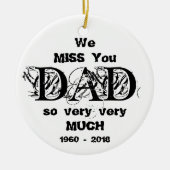 Weihnachtsverzierung im liebevollen Gedächtnis Keramik Ornament (Vorne)