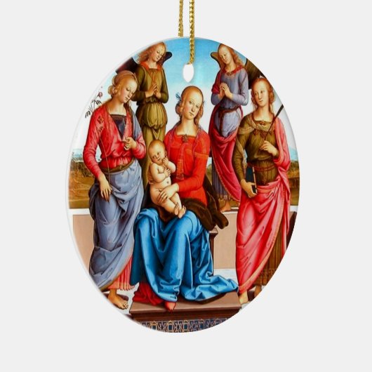 Weihnachtsverzierung Keramik Ornament (Rechts)