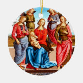 Weihnachtsverzierung Keramik Ornament (Vorne)