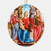 Weihnachtsverzierung Keramik Ornament (Links)