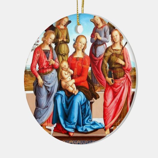 Weihnachtsverzierung Keramik Ornament (Links)