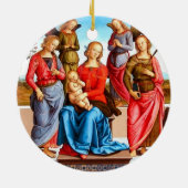 Weihnachtsverzierung Keramik Ornament (Hinten)