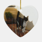 Weihnachtsverzierung Keramikornament (Hinten)