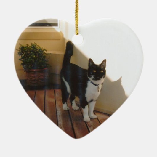 Weihnachtsverzierung Keramikornament (Hinten)